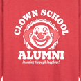 thumbnail image 2 of Instant Message - Clown School Alum - Women's Lightweight French Terry Pullover, 2 of 6