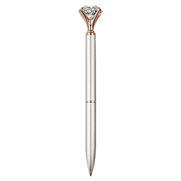 Crystal Diamond Ballpoint Pen (Fancy Journaling Pen, Gift), Crystal Diamond Pen Gifts Luxuriously, Ballpoint Pens Metal Crystal Diamond Pen Pen For Journaling Retractable(#E), By Meiiso