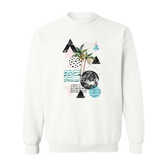 Abstract Palms Design. Sweatshirt Men -Image by Shutterstock, Male 5X-Large