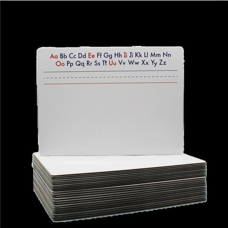 9 x 12 in. Two Sided Alphabet Magnetic Dry Erase Board  Class - Pack of 24