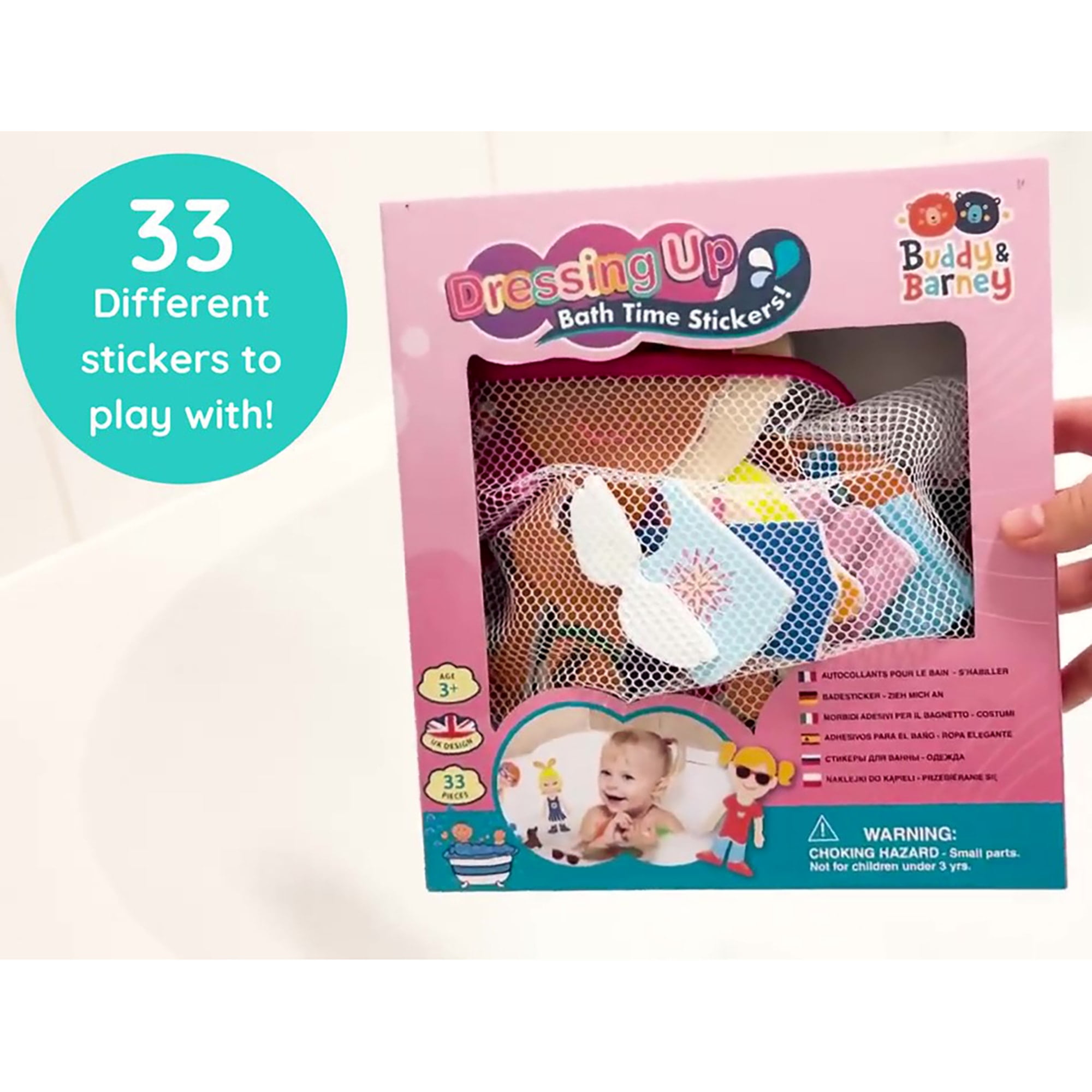 Stickers De Bain Vertbaudet - Set De 24 Animaux Jungle Avec Filet De Rangement, Thème Tanzanie - 11