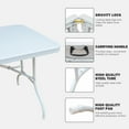 thumbnail image 4 of DUOSONG 6Ft Folding Table, Portable Plastic Table For Camping, Picnics, Parties, High Load Bearing Foldable Table White White Iron Furniture Dining Furniture Dining Tables, 4 of 8