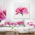 thumbnail image 4 of Designart Hand drawn Pink Rose Watercolor - Floral Throw Pillow - 16x16, 4 of 5
