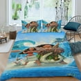 thumbnail image 2 of moana Themed Bed Sheet Set Three Piece Set 53x79 In ches Comfortable And Skin Friendly Unique Design Creating A Star Studded Night Home Decor Gifts For Family Friends fans, 2 of 6