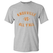 UGP Campus Apparel Knoxville Vs All Y'all Mens T-Shirt - X-Large - Sport Grey