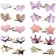 thumbnail image 1 of 10 Pares de Horquillas para el Cabello para Niñas, Horquillas con Estrella/Corona/Corazón/Mariposa, Lindas Horquillas para el Cabello Pasadores de Metal Clips para el Cabello con Corazón Brillante para Accesorios para el Cabello para Niños oso de fresa Electrónica, 1 of 5