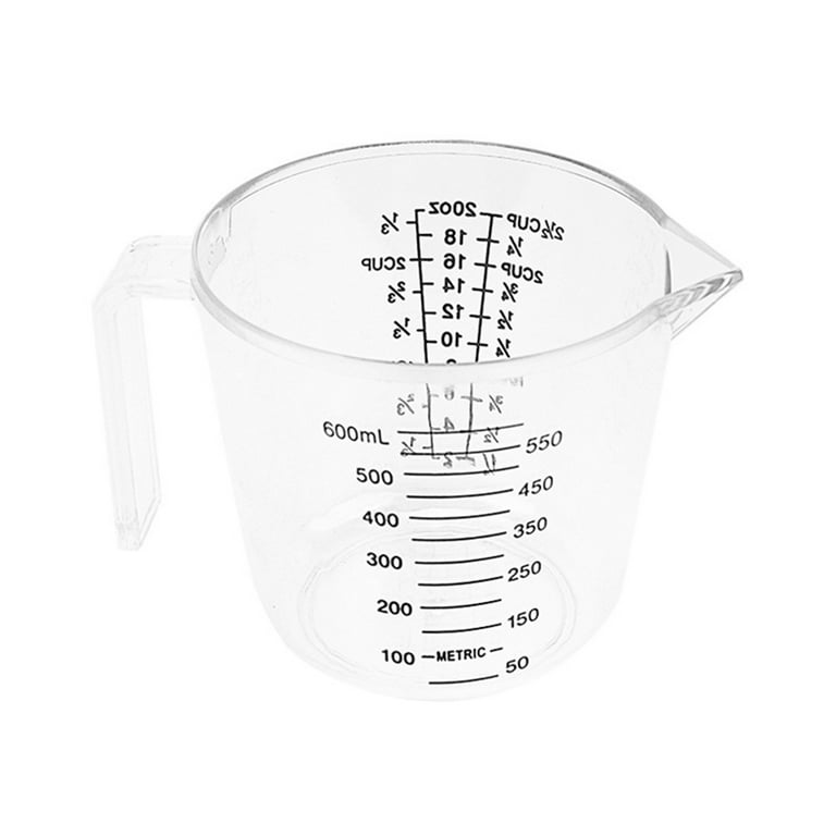 Farfi Measure Liquid Jug Transparent Ergonomic Handle Food Grade Large  Capacity High Accuracy BPA Free Liquid Measuring Cup Volumetric Container  Tool