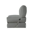 thumbnail image 4 of Loungie Cloudy Nylon Foam Lounger Indoor/ Outdoor Self Expanding Water Resistant Convertible, Light Grey, 4 of 9