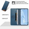 thumbnail image 2 of Funda Tipo Cartera de Cuero Sintético para Samsung Galaxy S22 Ultra Bloqueo RFID, con Ranuras para Tarjetas y Bolsillo para Efectivo, Cierre Magnético Fuerte Azul, 2 of 6