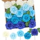 thumbnail image 1 of Flores Artificiales N&T NIETING Rosas Azules Serie 50 piezas, 1 of 8
