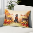 thumbnail image 2 of Happy Thanksgiving Doberman Pinscher Give Thanks Fall Beanie Scarf Welcome Pillowcase Double Sided Doberman Dog Lover Gifts Pillow Case Covers - 00020, 2 of 3