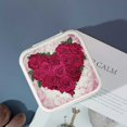 thumbnail image 4 of Pratyus Roses Heart Romanticism Jewelry Storage Artifacts Box for Necklace Ring Earring, Valentine's Day Gift White, 4 of 5
