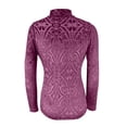 thumbnail image 5 of CONZONE Women's Velvet T-Shirts Long Sleeve T-Shirts for Women Trendy Floral Embroidery Soft Loose Fit 2026 Fashion Tops for Lady, 5 of 5