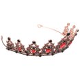 thumbnail image 3 of Milisten 1 Pce Couronne Vintage Grande Luxe Classique Diadème pour Cheveux pour Femme (Rouge), 3 of 6