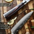 thumbnail image 5 of MDHAND 10PCS Kitchen Knife Set , Chef Knife Sets Stainless Steel for Professional Chefs , Ergonomic Handle for Chef Knife Set, Sharp Knife Set for Vegetable Meat Fruit, 5 of 9