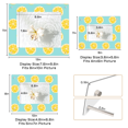 thumbnail image 2 of Lemon Pattern Acrylic Picture Frame, Horizontal Tabletop Display for 4x6 5x7 8x10 Pictures, Citrus Themed Acrylic Frame, 2 of 10