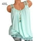 thumbnail image 1 of Camiseta sin mangas con cuello en U de color sólido para mujer, camiseta sin mangas sexy, verde, 4XL sidaley AP001842-15, 1 of 4