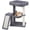 Grey-25.59", variant on Youpet Cat Tree With For Indoor Cats  Tower Board And Playful Balls Cozy Hammock Beige