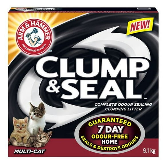 Arm & Hammer Clump & Seal Multi-Cat Clumping Cat Litter, 9.1 kg