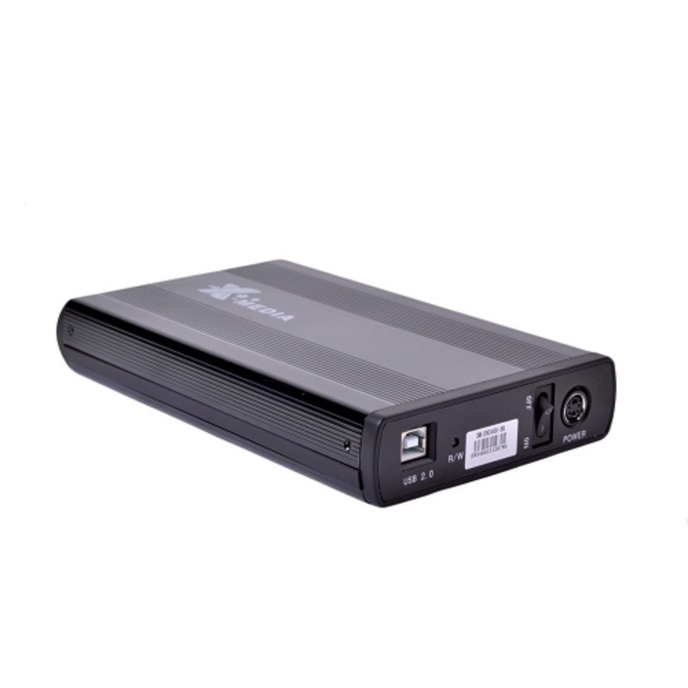 X-Media XM-EN3400-BK USB 2.0 External IDE/SATA HDD Aluminum Enclosure, Black