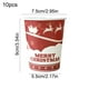 thumbnail image 3 of Decoraciones navideñas, vasos de papel navideños, vasos desechables navideños de papel grueso, vasos de papel decorativos adecuados para bodas y fiestas navideñas., 3 of 6