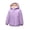 Light Purple, variant on Kogui Rain Jacket Girls Girls Fleece Lined Jacket Warm Windproof Hooded Zip Up Kids Winter Coat with Pockets Sizes 1-14Y (Hot Pink,11-12 Years)