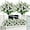 White, variant on ZOELNIC 12 Bundles Artificial Violet Flowers Outdoor UV Resistant Fake Flowers No Fade Plastic Plants Garden Porch Window Box Decorating