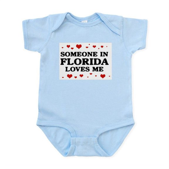 CafePress - Loves Me In Florida Infant Bodysuit - Baby Light Bodysuit, Size Newborn - 24 Months