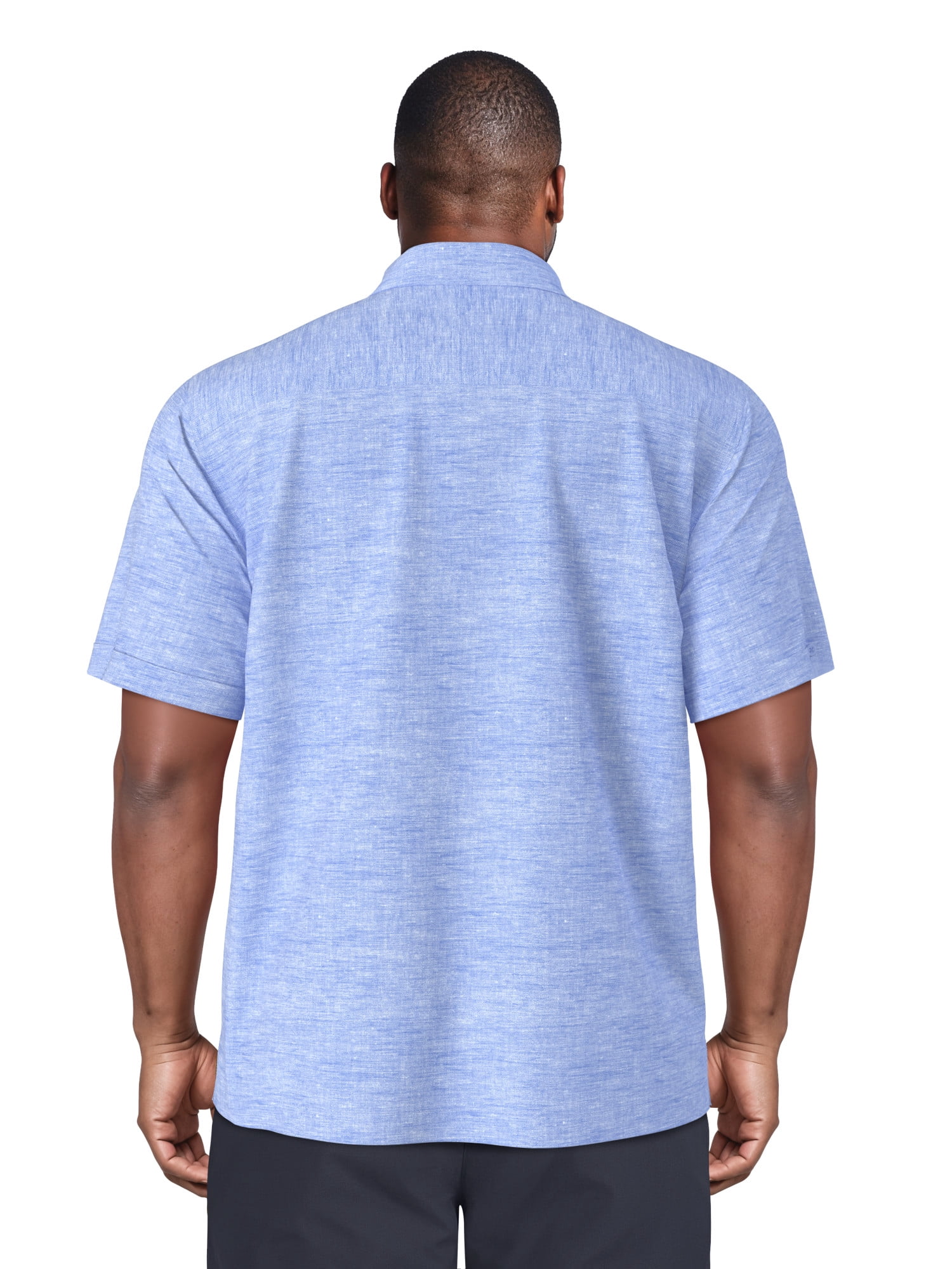 Cafe Luna Men's and Big Men's Short Sleeve Light Weight Woven Shirt, Size S-4XL