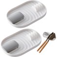 thumbnail image 1 of Soporte para Tapa de Olla,2 Soportes Plegables para Tapa de Olla,Soporte Multifuncional para Cuchara y Tapa de Olla,Soporte para Utensilios de Cocina con Almohadilla Antigoteo,para Cocinar（Blanco）, 1 of 4