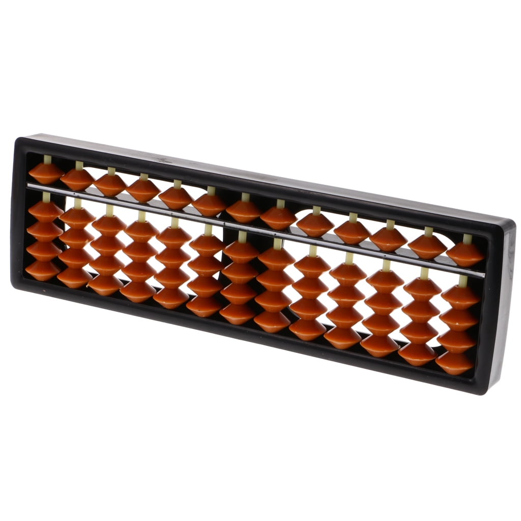 13 Rods Abacus Count Number Calculating Tool Learning Teaching Toy Brown 