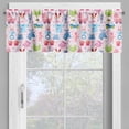 thumbnail image 4 of Ambesonne Cartoon Valance & Curtain, Teddy Bear and Bunny Art, 55"x30", Pale Pink Blue Rose, 4 of 6