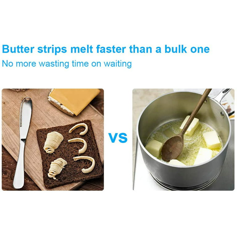 Butter knife that grates cold butter means no more ripped bread