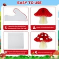 thumbnail image 3 of EIGTHTAIL 6 Pcs Décors de Fête en Forme de Champignon Lanternes en Papier Réutilisables pour Jardin, 3 of 10
