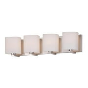 Maxim 11254SWSN 26 in. Wrap Four-Light Bath Vanity Wall Light, Satin Nickel