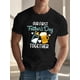 thumbnail image 1 of First Father's Day Men's Short Sleeve T-Shirt - "Our First Father's Day Together" Graphic Print, Black with Teal Design, Casual Round Neck Summer Top, Machine Washable Regular Fit, Casual S, 1 of 7