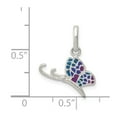 thumbnail image 2 of White Sterling Silver Charm Pendant Themed 20 mm 15, 2 of 2