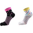 thumbnail image 3 of Chaussettes en Coton pour Femmes, Chaussettes à Cinq Doigts Rayées Colorées, Lot de 7, 3 of 7