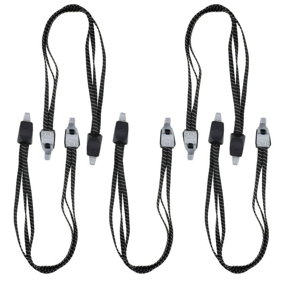 unbranded  5 Pcs Rope Bikes Pannier Rack Bungee Straps with Hooks Black