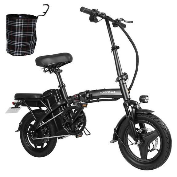 Bicicleta Eléctrica Plegable HONEY WHALE S6-S Negro
