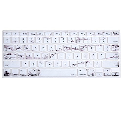 A1466/A1369, Release 2010-2017 Older MacBook Air 13 Inch MOSISO Keyboard Cover with Pattern Compatible 13/15 Inch ,White Marble with/Without Retina Display,2015 or Older Version 