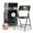Black-standard, variant on Folding Chairs Heavy-Duty Commercial Stackable Plastic 600lbs Indoor/Outside White 8-Pack