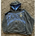 thumbnail image 1 of Embroidery Goth Hoodies Zip Up Long Sleeve Loose Jacket Coats Oversized Sweatshirts, 1 of 3