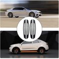 thumbnail image 2 of Pegatinas reflectantes para coche BRILLAR paquete de 4 advertencia anticolisión 3D fibra de carbono negro blanco, 2 of 5