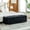 Black, variant on CQSXDA 60.2 Inch Wide Chenille Upholstered Storage Bench, Tufted Accent Ottoman for Living Room and Bedroom