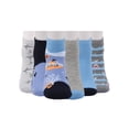 thumbnail image 4 of Wonder Nation Mid Crew Graphic Socks, 6-Pack Boys Shoe Size S (4-8.5) - L (3-9), 4 of 6