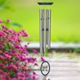 thumbnail image 2 of Woodstock Wind Chimes Signature Collection, Wind Fantasy Chime, 24'' Butterfly Silver Wind Chime WFCB, 2 of 8