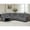 Gray, variant on Power Sectional Reclining Sofa, Faux Leather Sectional Couches for Living Room, Modular 109" Width Recliner Sofa Livingroom Furniture Sets with 2 Storage Consoles & 4 Cup Holders