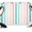 Coral Teal, variant on Teal Blue Stripe Backdrop for Photography,Fabric Photo Background Backdrop,Ombre Geometric Aqua Vertical Striped Photo Booth Background for Portrait Photoshoot Video Wedding Decoration Banner 7x5ft