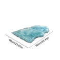 thumbnail image 3 of Leodye 1PCS Fluffy Rug Contemporary Area Rug Comfortable Floor Mat Doormat for Bedroom Porch Hallway Dorm and Home Decoration -23.62x35.43in, 3 of 6